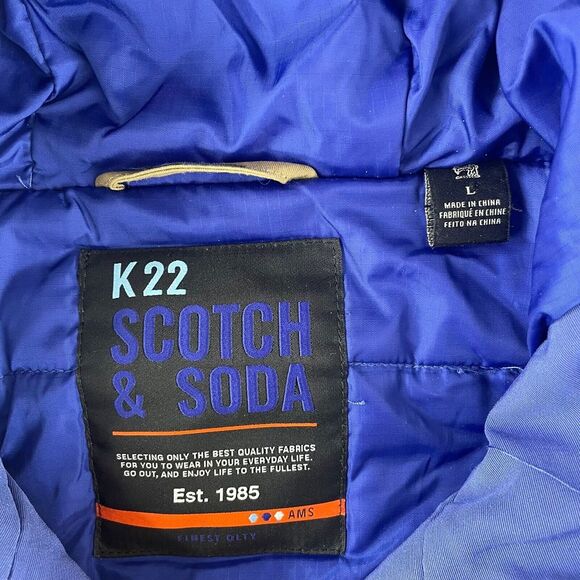 SCOTCH & SODA K22 Snowboarding Parka Jacket Men Large Full Zip Hooded Primaloft - Picture 2 of 15